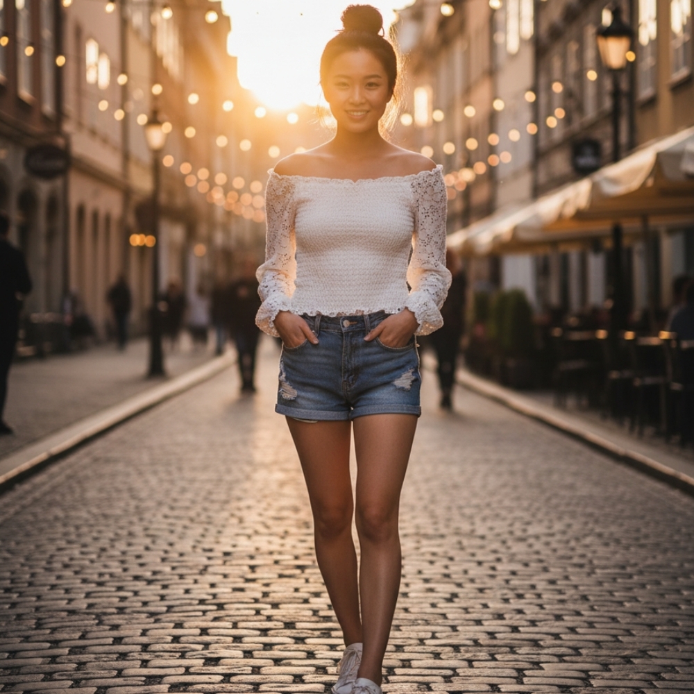 VENUS White Lace Top